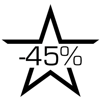 Sticker étoile soldes -45%